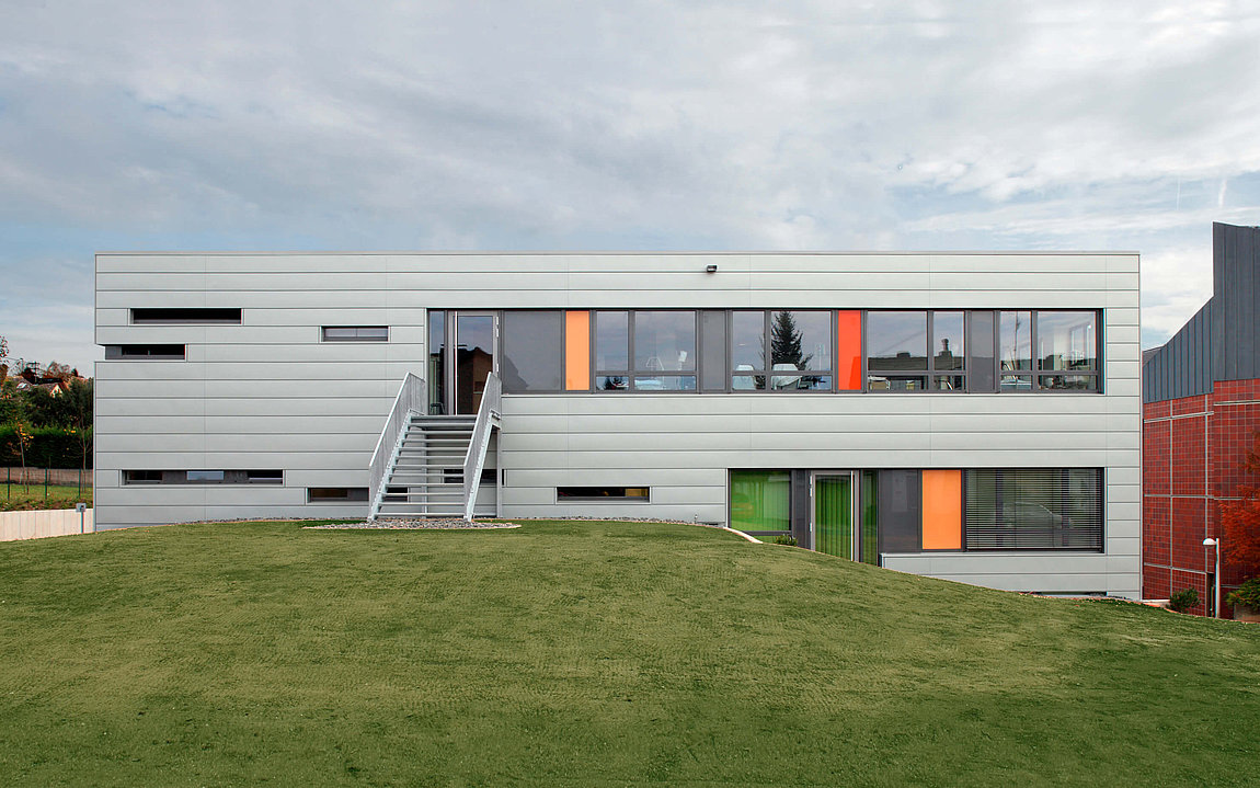 Fassade Praxisgebaeude-2 Kreiskrankenhaus Mechernich Ansicht des Praxisgebaeudes-2 am Kreiskrankenhaus in Mechernich