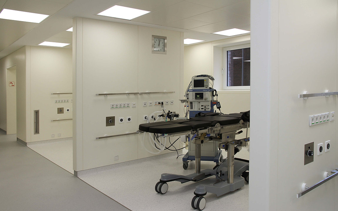 Foto des Einleitungsbereiches in der OP-Abteilung am Petrus Krankenhaus Wuppertal