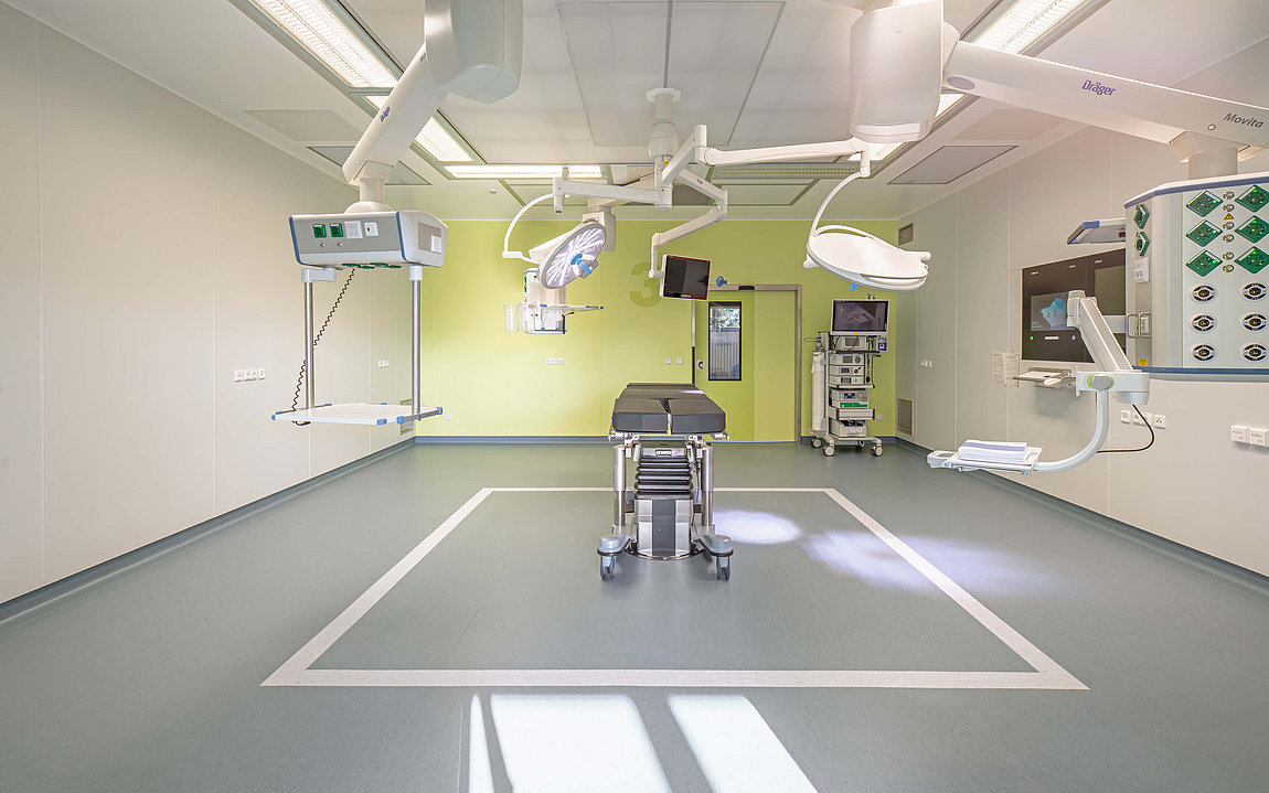 Innenaufnahme vom OP-Saal 3 am Kreiskrankenhaus-Mechernich