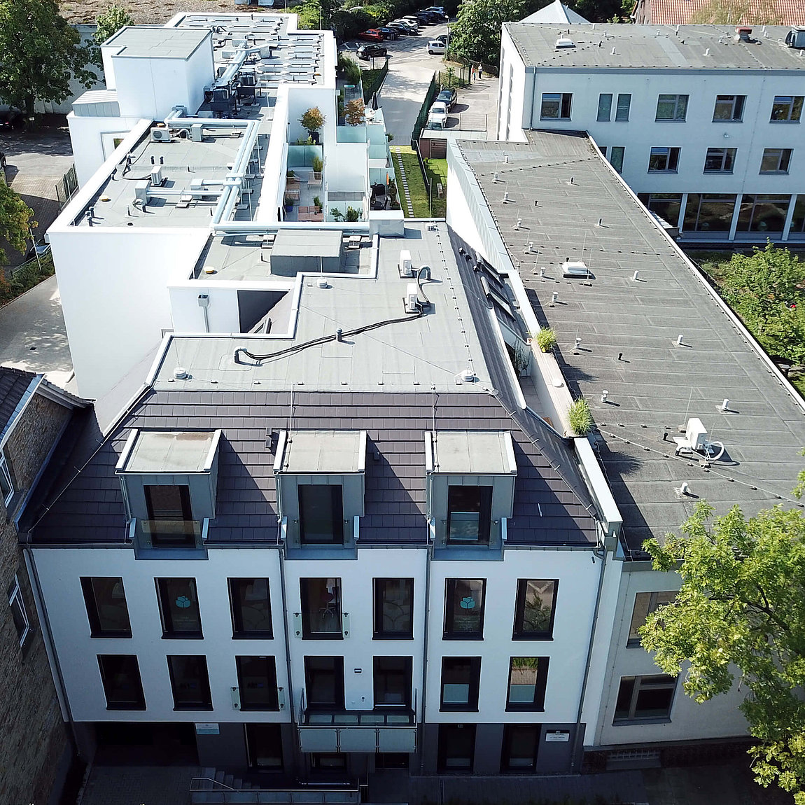 Luftaufnahme vorn Central Wohnen